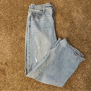 Old Navy Sky-hi Wide Leg Extra High Rise Blue Jeans Size 6
